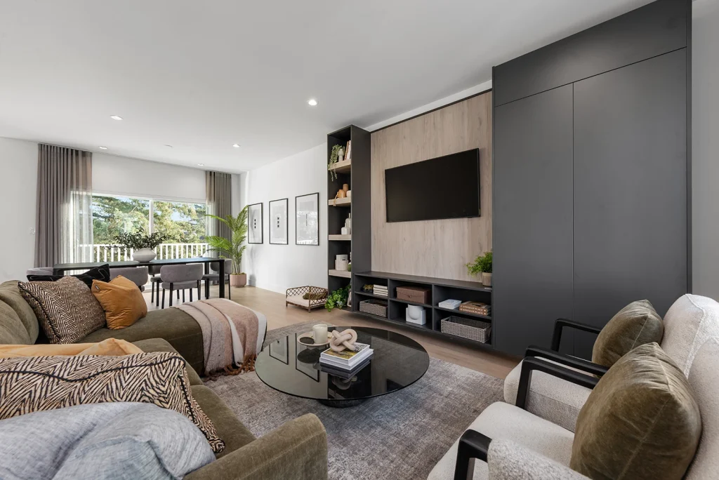 Park & Maven townhomes interior living room